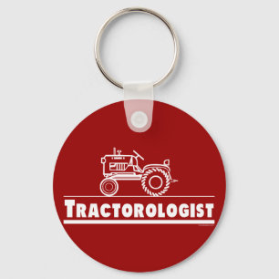 Tractor Ologist RED Key Ring