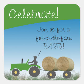 Tractor Party Envelope Seal