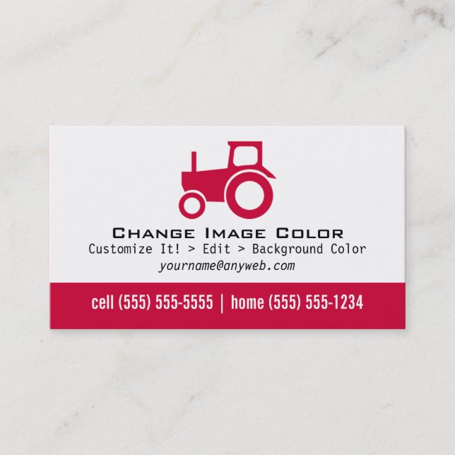 Tractor - Personal Business Card (Front)