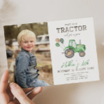 Tractor Photo Birthday Invitation | Farm<br><div class="desc">Tractor Birthday Party Invitation
Ready to be personalised by you!</div>