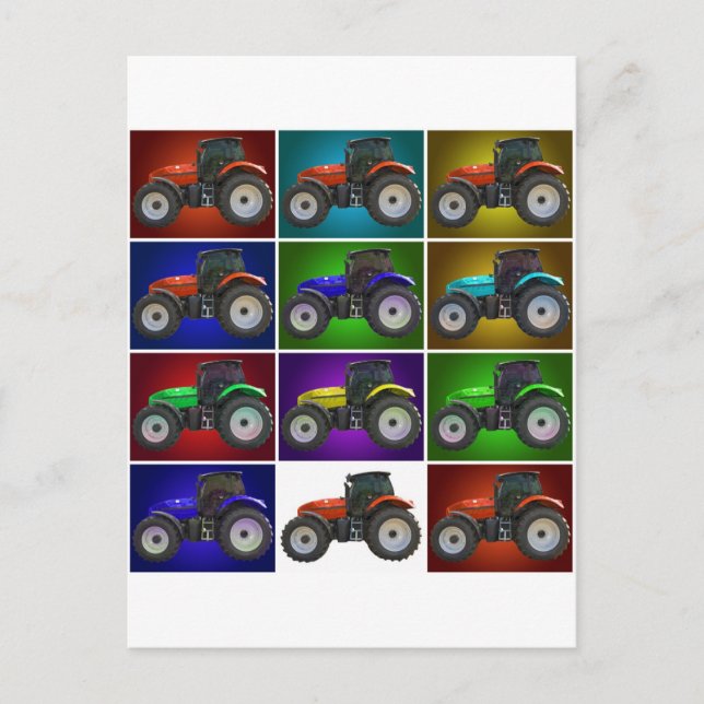 tractor postcard (Front)