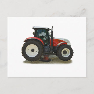 tractor postcard