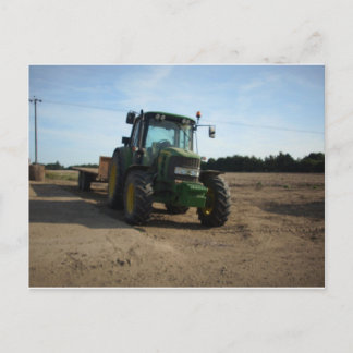 tractor postcard