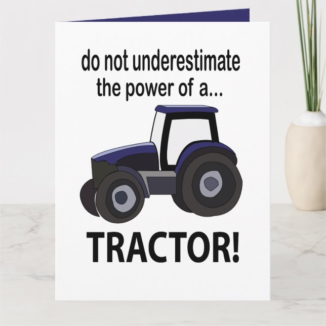 Tractor Power Tractor Card (Front)