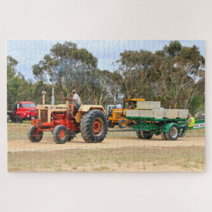 Tractor pull farm machinery, Australia Jigsaw Puzzle