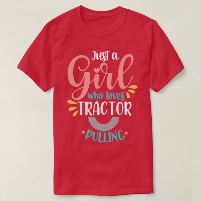 Tractor Pulling Tractor Puller Tractor Driver T-Shirt (Design Front)