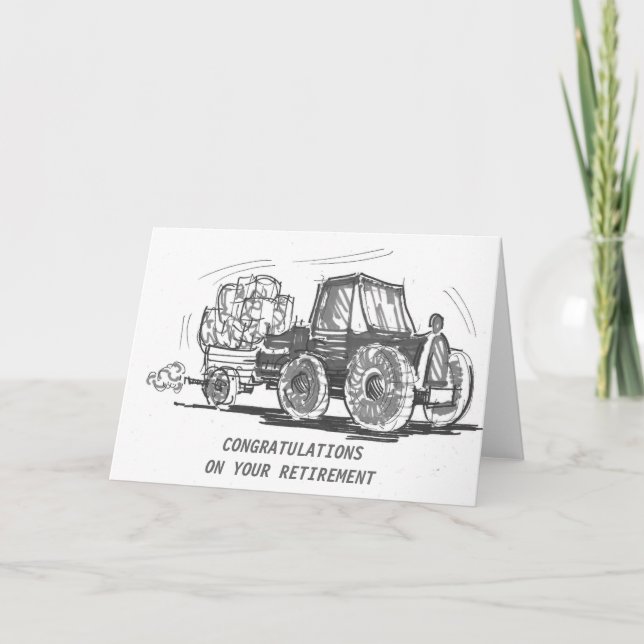 Tractor Retirement Card (Front)