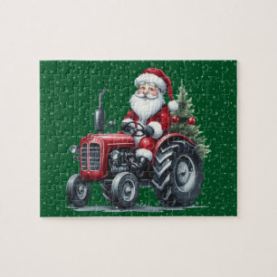 Tractor Santa Puzzle