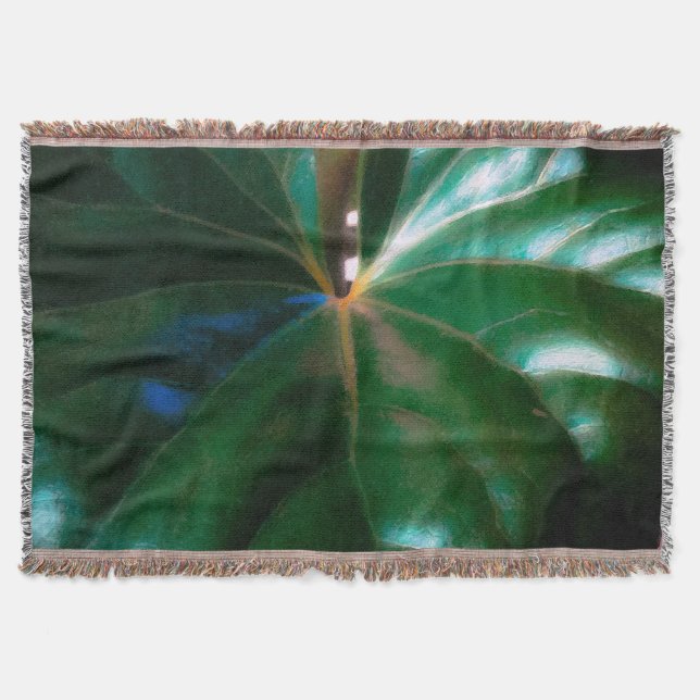 Tractor Seat Plant Throw Blanket (Front)