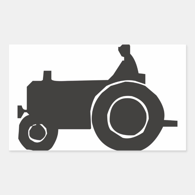 Tractor Silhouette Stickers (Front)
