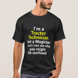 Tractor Technician Job Farmer Mechanic Handyman T-Shirt