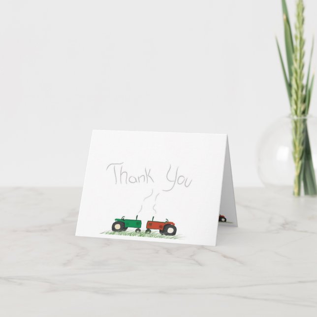 Tractor Thank-You Card (Front)