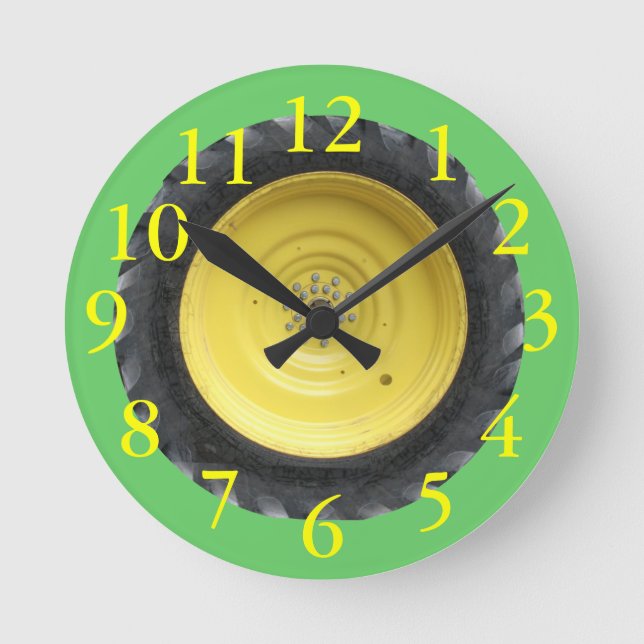 Tractor Tire Wall Clock (Front)