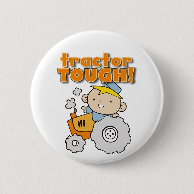 Tractor Tough T-shirts and Gifts 6 Cm Round Badge (Front)