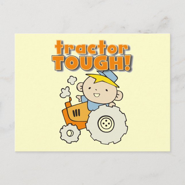 Tractor Tough T-shirts and Gifts Postcard (Front)