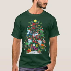 Tractor Truck Christmas Tree Light Farm Tractor Ug T-Shirt