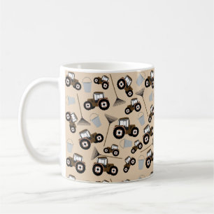 Tractor Truck Pattern Farm Equipment  Coffee Mug