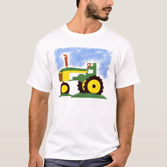 Tractor under Blue Sky T-Shirt (Front)