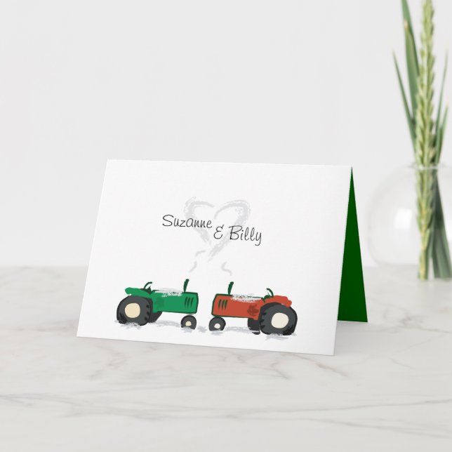 Tractor Valentine Card (Front)