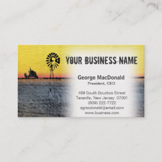 Tractor & Windmill Business Cards