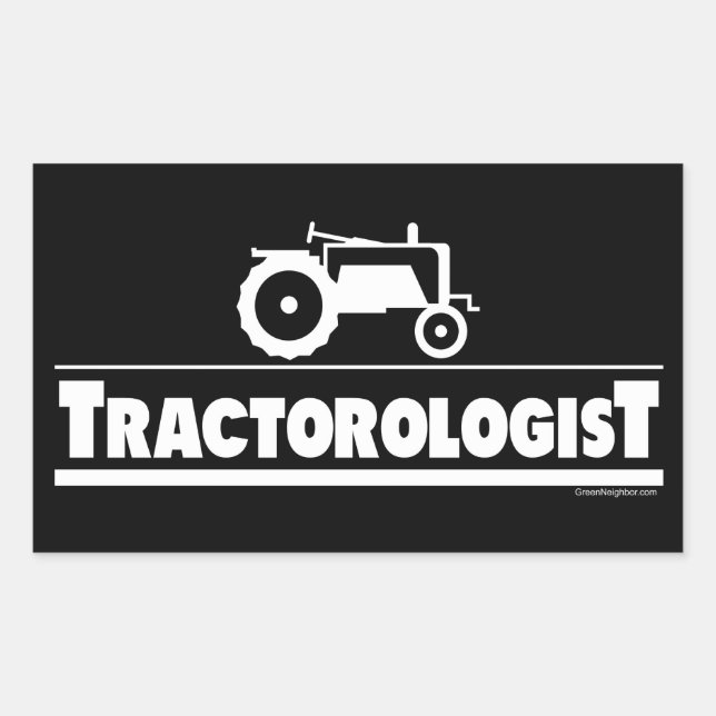 Tractorologist - Tractor Rectangular Sticker (Front)