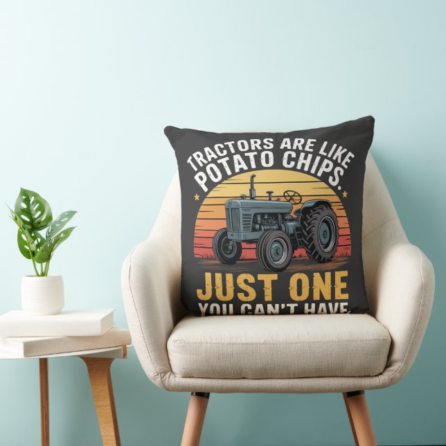 Tractors Are Like Potato Chips Cushion (Chair)