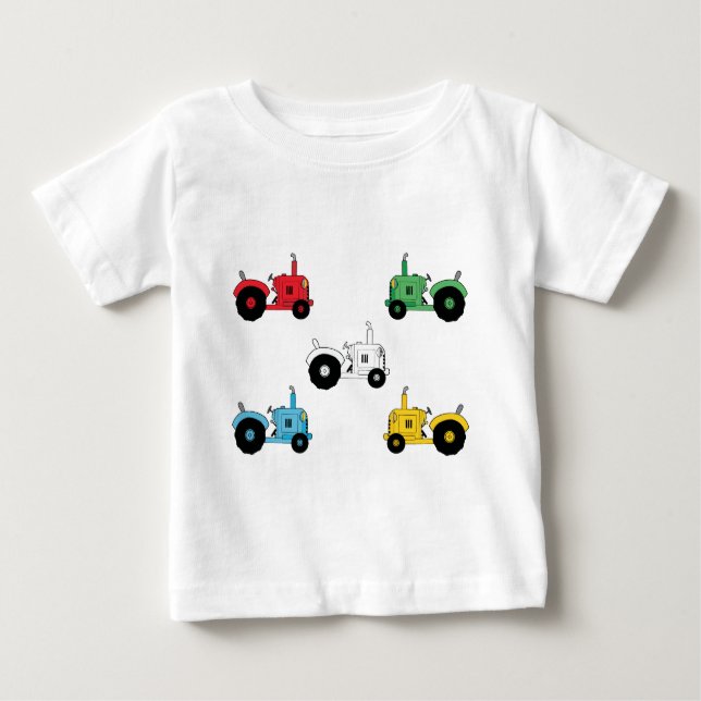 Tractors Baby T-Shirt (Front)