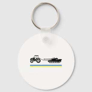 Tractors Over Tanks Ukraine Key Ring