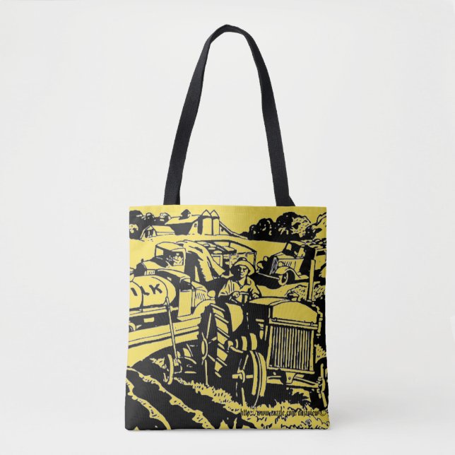 "Tractorville" Tote Bag (Front)