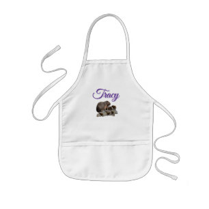 Tracy Girls Name In Purple With Capybras, Kids Apron