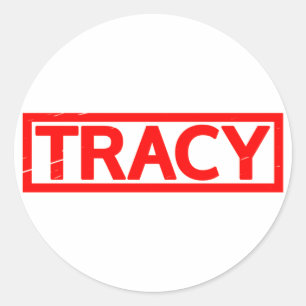Tracy Stamp Classic Round Sticker