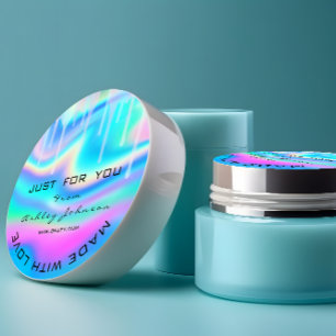 Tracy Thank Logo Holograph Made With Love Drips Classic Round Sticker