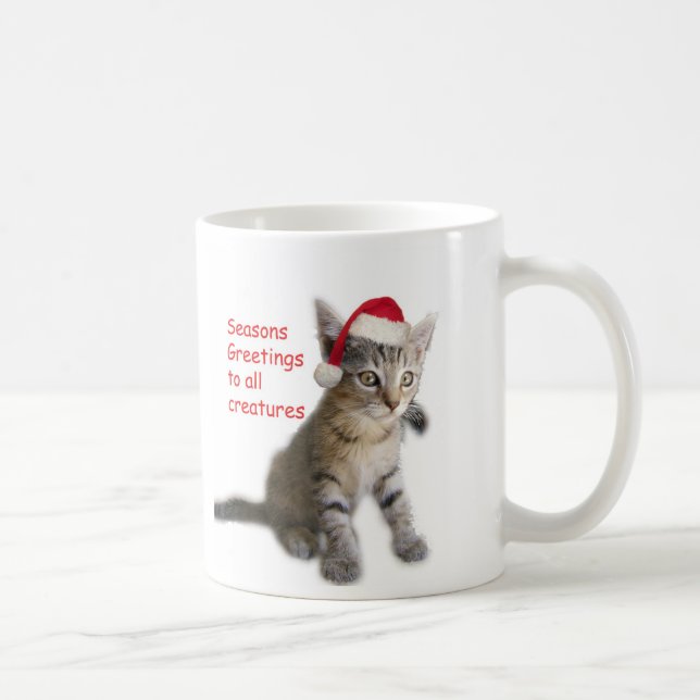 Tracy's Kitty, Seasons Greetings Coffee Mug (Right)