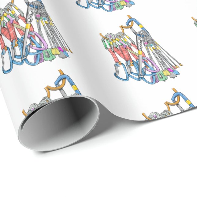 Trad climbing rack wrapping paper (Roll Corner)