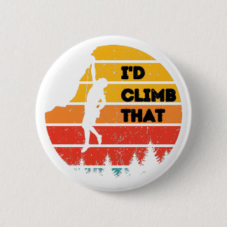 Trad Climbing Rock Climbing 6 Cm Round Badge