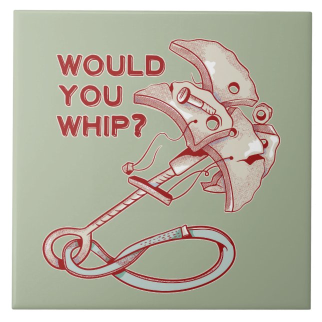 TRAD CLIMBING WHIPPER FALL CERAMIC TILE (Front)