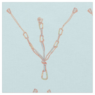Trad rock climbing belay fabric