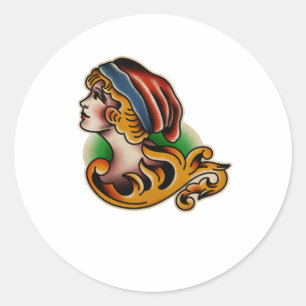 Trad Tattoo 004 Sticker 