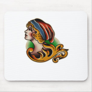 Trad Tattoo 004 Sticker Mouse Pad