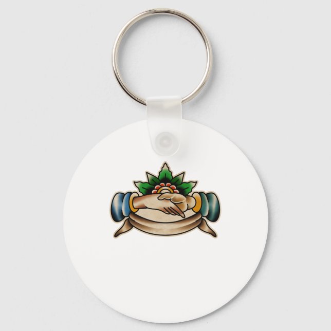 Trad Tattoo 008 Sticker  Key Ring (Front)