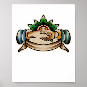 Trad Tattoo 008 Sticker  Poster