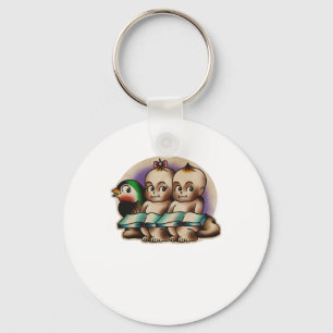 Trad Tattoo 009 Sticker Key Ring