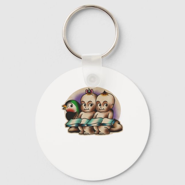 Trad Tattoo 009 Sticker  Key Ring (Front)