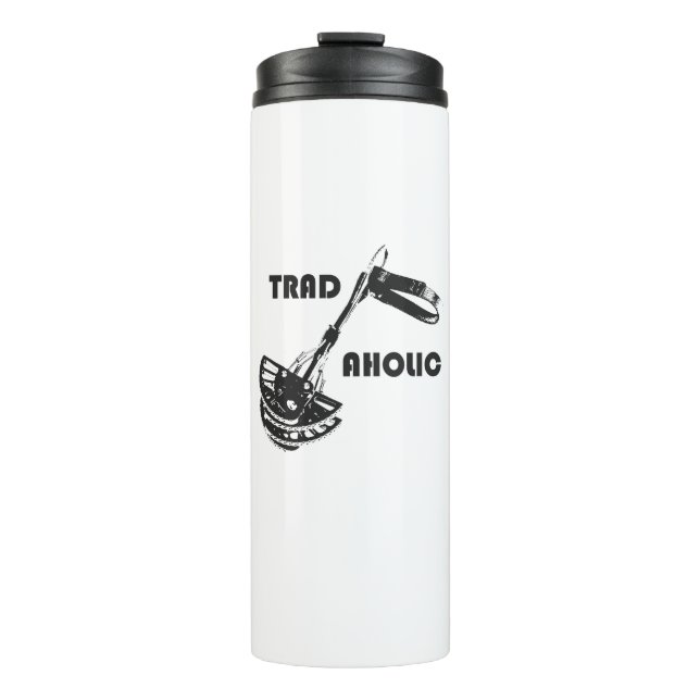 Tradaholic Rock Climber Thermal Tumbler (Front)