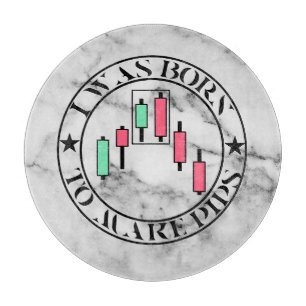 Trade Design   Bearish pattern Marble   Pips Cutting Board