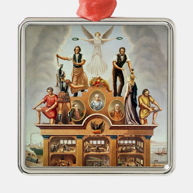 Trade Emblem of the Amalgamated Society Metal Tree Decoration (Front)