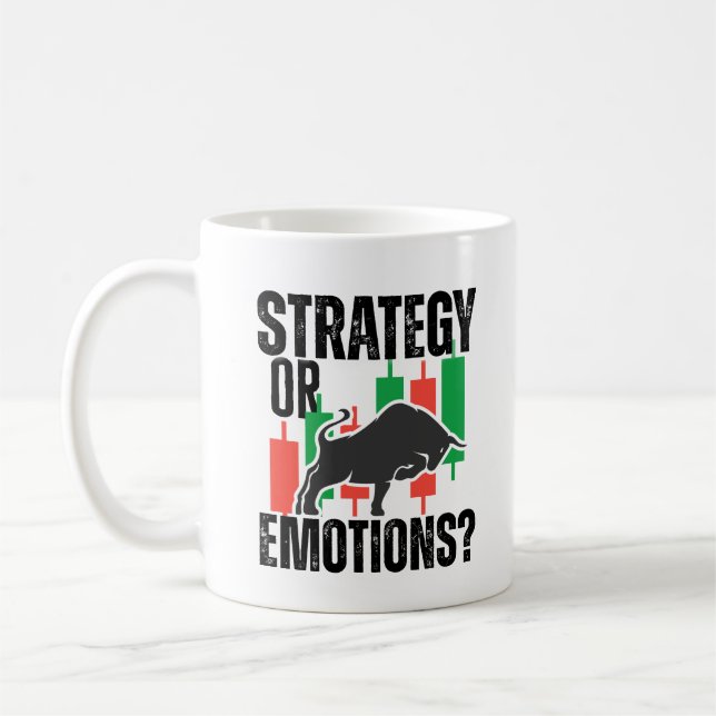 Trade Motivation | Bull market | Strategy  Coffee Mug (Left)