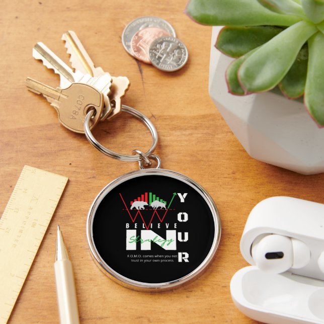 Trade Motivation | Bullish | Pattern Key Ring (Desk)