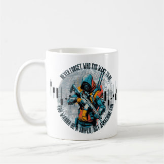 Trade Motivation | Cyberpunk Sniper | Fantasy  Coffee Mug