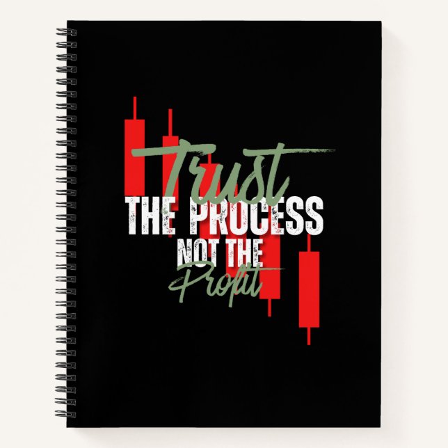 Trade Motivation | Trust | Self discipline Notebook (Front)